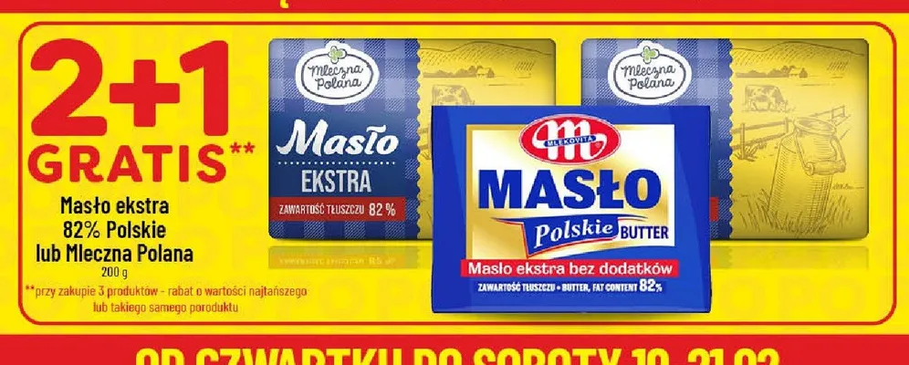 Masło Mleczna Polana promocja w POLOmarket