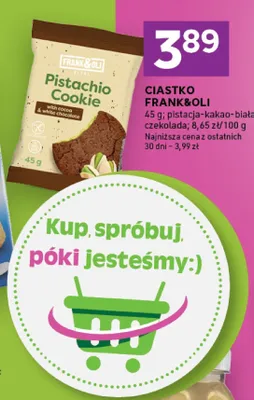 Ciastko pistachio-kakao-biała czekolada promocja w Stokrotka