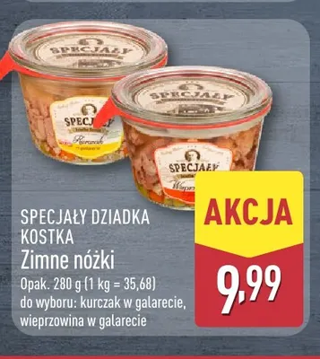 Zimne nóżki kurczak w galarecie Specjały Dziadka promocja w Aldi