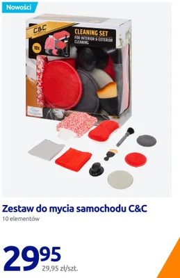 Zestaw do mycia samochodu C&C 10 elementów promocja w Action