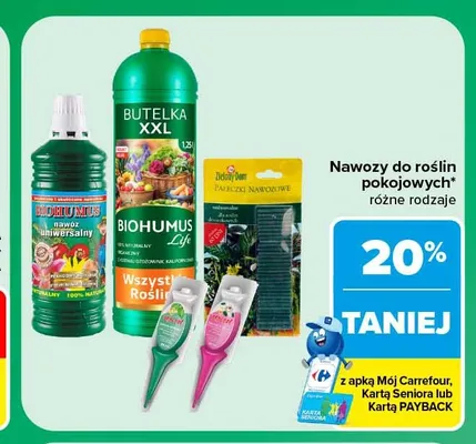 Nawozy do roślin pokojowych promocja w Carrefour