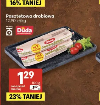 Pasztetowa drobiowa Duda promocja w Delikatesy Centrum