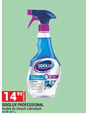 Środek czyszczący SIDOLUX PROFESSIONAL środek do silnych zabrudzeń promocja w Merkury Market