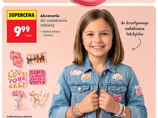 Akcesoria do ozdabiania odzieży promocja w Biedronka