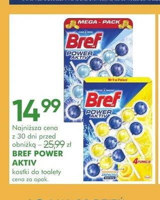 Kostki do toalety Bref Power Aktiv Pine 4-pak promocja w Super-Pharm