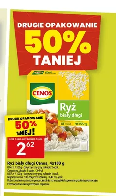 Ryż biały długi Cenos 4-pak promocja w Twój Market