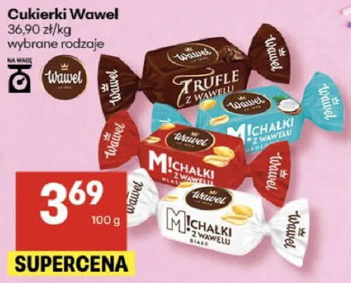 Cukierki Wawel wybrane rodzaje promocja w Delikatesy Centrum