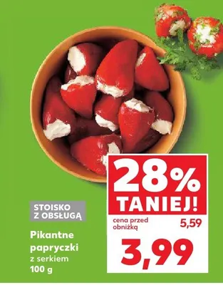 Pikantne papryczki z serkiem promocja w Kaufland