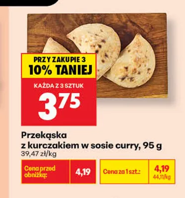 Przekąska z kurczakiem w sosie curry promocja w Biedronka