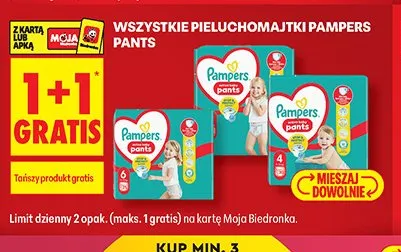 Pieluchomajtki Pampers Pants promocja w Biedronka