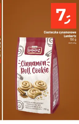 Ciasteczka cynamonowe Lambertz Cinnamon Roll Cookie promocja w Dealz