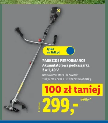 Akumulatorowa podkaszarka 2 w 1 PARKSIDE PERFORMANCE 40V promocja w Lidl