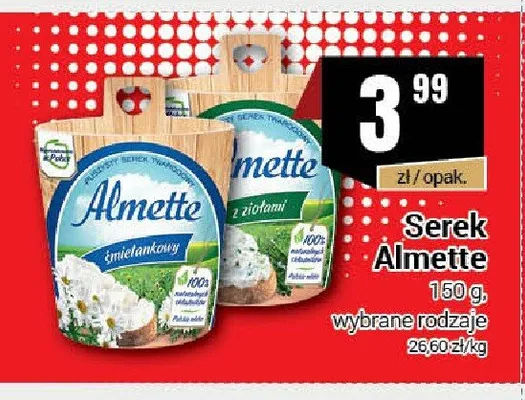 Serek Almette z ziołami promocja w Premium Nasz Sklep
