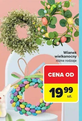 Wianek wielkanocny różne rodzaje promocja w Carrefour Market