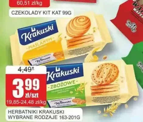 Herbatniki Krakuski Zbożowe promocja w Bingo