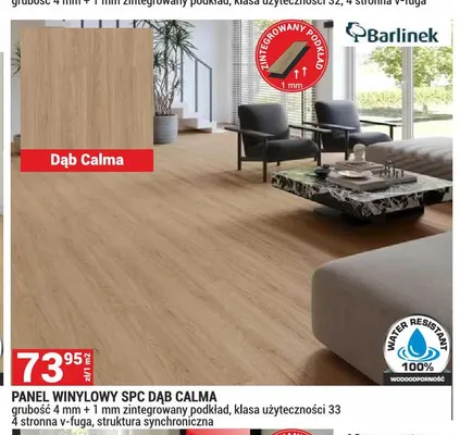 Panel winylowy Spc Dąb Calma Barlinek promocja w Merkury Market