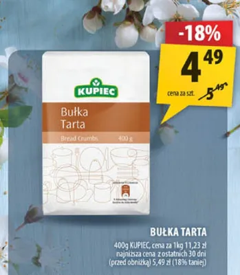 Bułka tarta Kupiec promocja w Arhelan