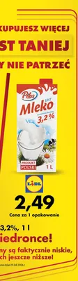 Mleko UHT 3,2% promocja w Biedronka
