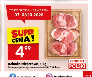 Golonka wieprzowa promocja w Twój Market