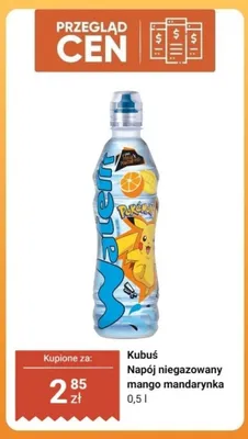 Napój niegazowany Kubuś Waterrr mango mandarynka promocja w Dino