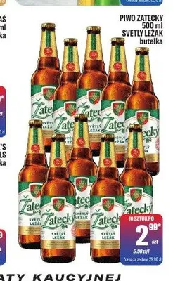 Piwo Zatecky Svetly Lezak promocja w Tomi Markt