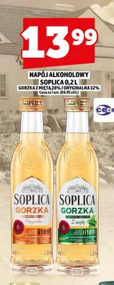 Napój alkoholowy Soplica Gorzka z miętą 28% promocja w TOPAZ