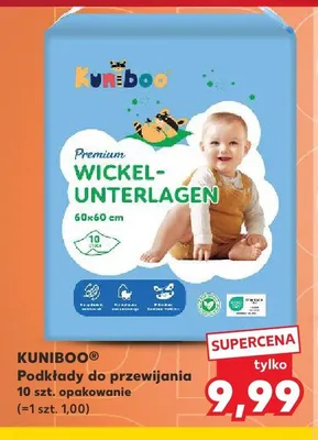 Podkłady do przewijania KUNIBOO promocja w Kaufland
