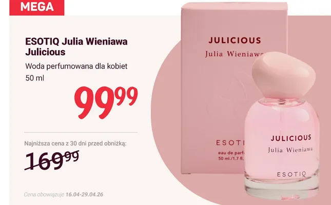 Woda perfumowana Julicious dla kobiet promocja w Rossmann