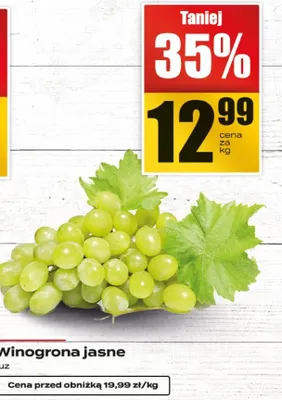 Winogrona jasne promocja w Supeco