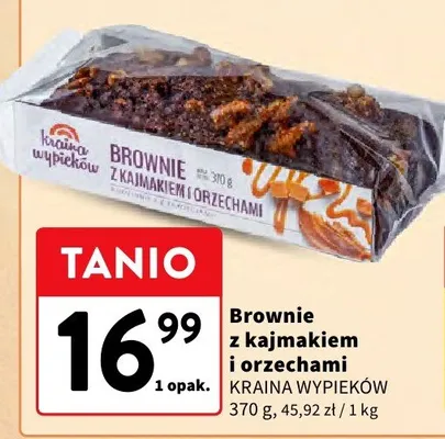Brownie z kajmakiem i orzechami promocja w Intermarche