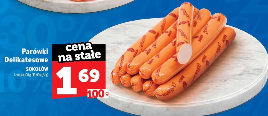 Parówki delikatesowe Sokołów promocja w TOPAZ