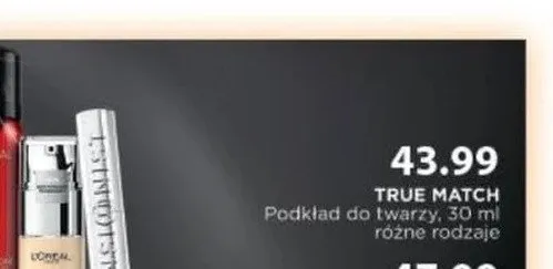 Podkład do twarzy L'Oreal Paris True Match promocja w Drogerie Laboo