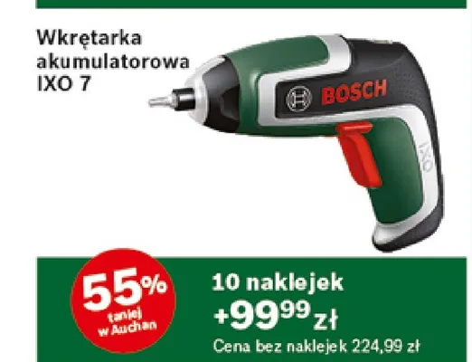 Wkrętarka akumulatorowa IXO 7 promocja w Auchan