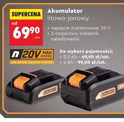 Akumulator litowo-jonowy NITEO promocja w Biedronka