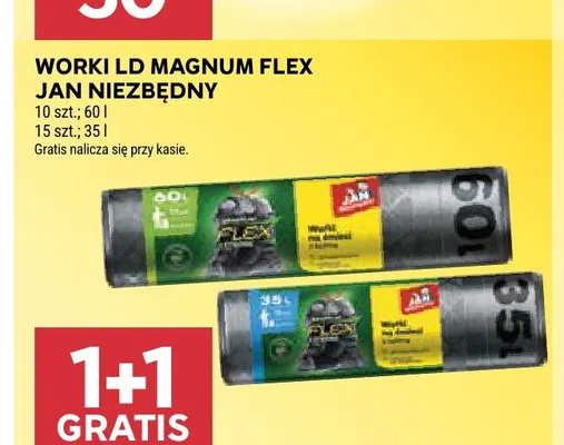 Worki LD Magnum Flex 60 l Jan Niezbędny promocja w Stokrotka