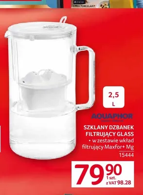 Szklany dzbanek filtrujący Glass Aquaphor promocja w Selgros