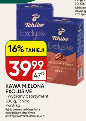 Kawa mielona Exclusive wybrany asortyment promocja w Chata Polska