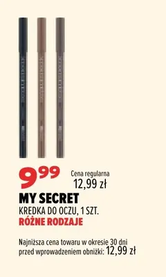 Kredka do oczu My Secret promocja w Drogerie Natura