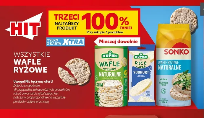 Wafle ryżowe Yoghurt Kupiec promocja w Kaufland