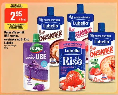 Owsianka z malinami i daktylami Lubella promocja w POLOmarket