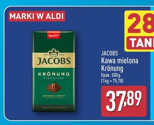 Kawa mielona Krönung Jacobs promocja w Aldi
