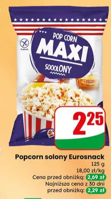 Popcorn solony promocja w Dino