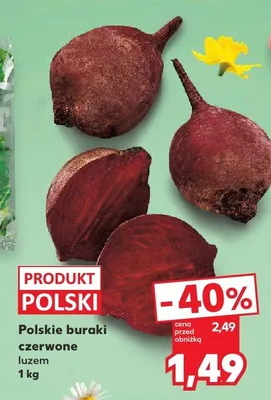 Buraki czerwone luzem promocja w Kaufland