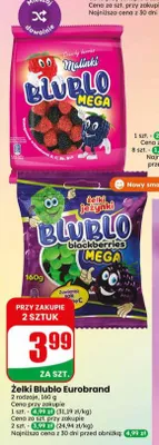 Żelki Blublo blackberries jeżynki Eurobrand promocja w Dino
