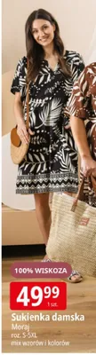 Sukienka damska Moraj 100% wiskoza promocja w Leclerc