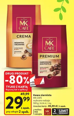 Kawa ziarnista wybrane rodzaje promocja w Intermarche