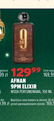 Woda perfumowana Afnan 9PM Elixir promocja w Drogerie Natura