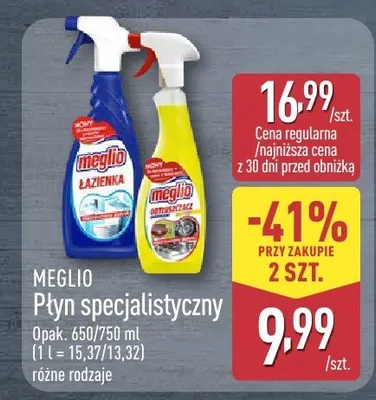 Płyn specjalistyczny Meglio łazienka promocja w Aldi
