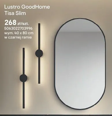 Lustro GoodHome Tisa Slim promocja w Castorama