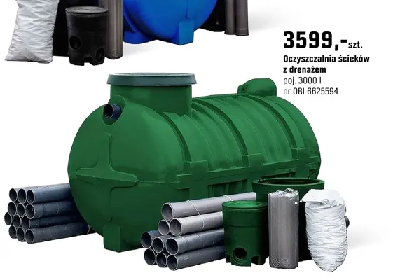 Oczyszczalnia ścieków z drenażem promocja w OBI